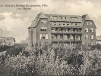 Haus Tübingen, Dr. Gmelins Nordsee-Kuranstalten auf Föhr, Postkarte von 1910; © Bröhan-Museum, Berlin / Foto: Martin Adam, Berlin