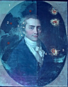 Johann Friedrich August Tischbein, Christoph Wilhelm Hufeland, 1798, Öl auf Leinwand, FDH, Inv.-Nr. IV-1950-006; UV-Aufnahme