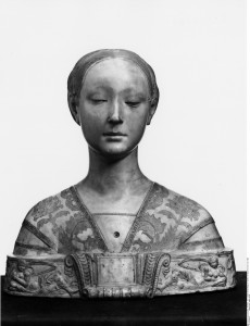 Francesco Laurana, Bildnis einer Prinzessin von Neapel, um 1470, Marmor (Foto: SMB-SBM, vor 1945).