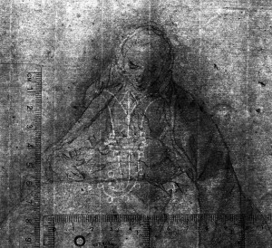 Abraham Bloemaert, Maria mit dem Christusknaben, 1620–30, Kunsthalle Bremen, Inv. Nr. 2068, Wasserzeichen, Die Kulturgutscanner-Rosenau